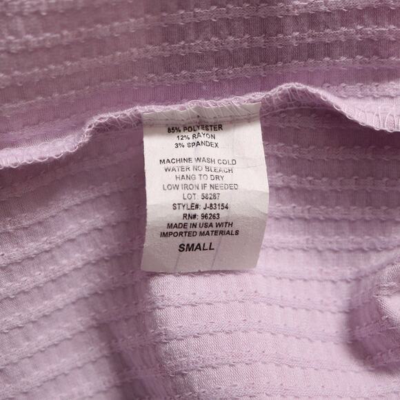 Livi by Olivia Rae Lilac Purple Ribbed Tank Top High Neck Racerback Size S - Picture 7 of 9